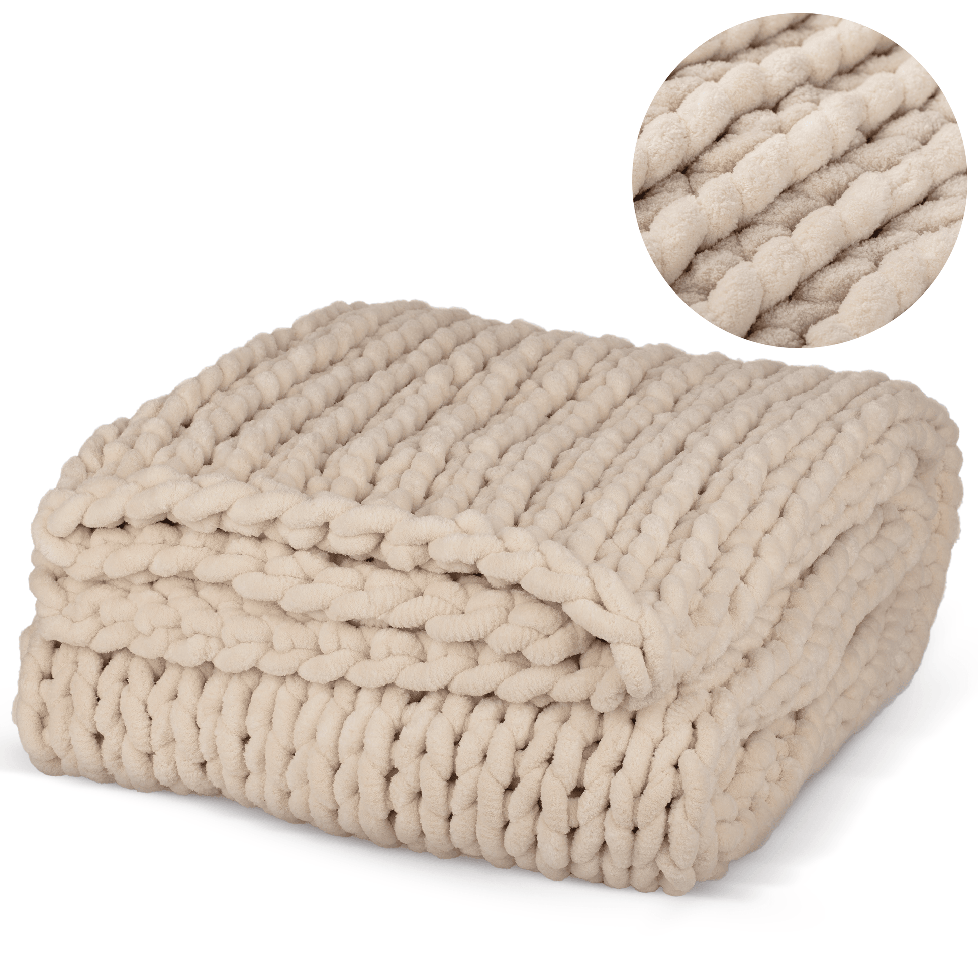 Willa and Belle 50"x60" Tighter Chunky Knit Throw Blanket - Willa and Belle