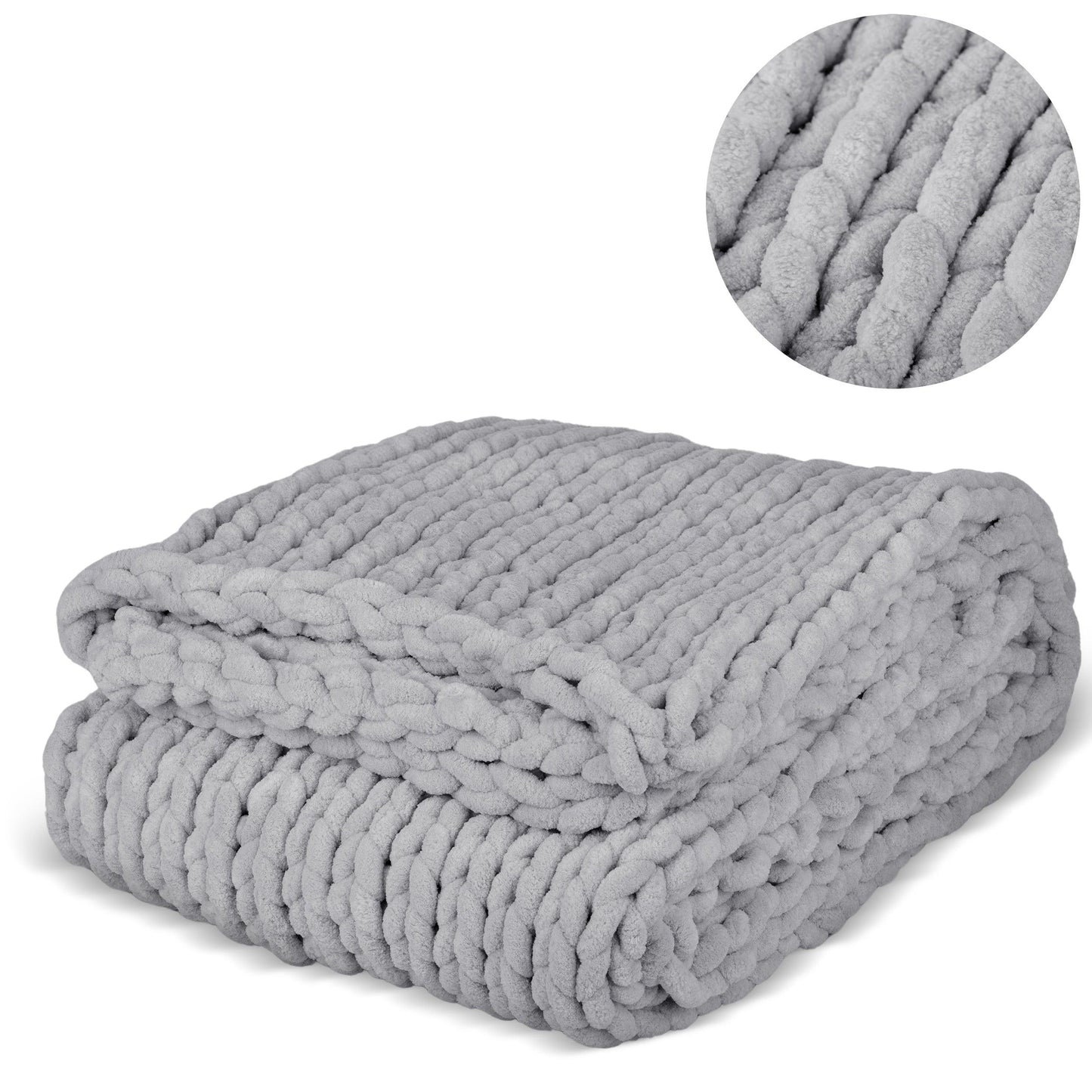 Willa and Belle 50"x60" Tighter Chunky Knit Throw Blanket - Willa and Belle