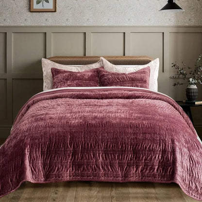 Velvet Quilt Bedspread